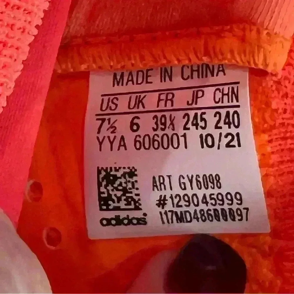 adidas x Stella McCartney Ultraboost "Sunburst" sneakers Size 7.5 Org. $226 - Picture 10 of 10